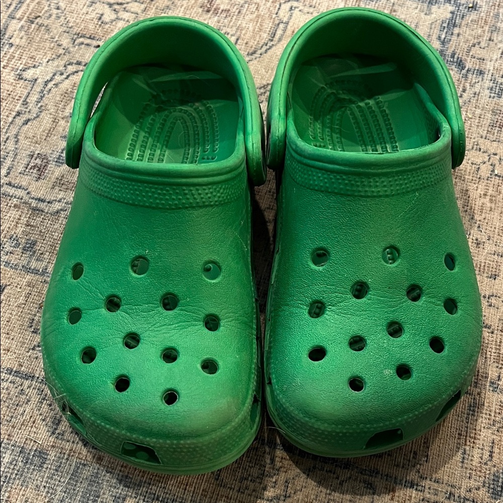 Kids Green Crocs